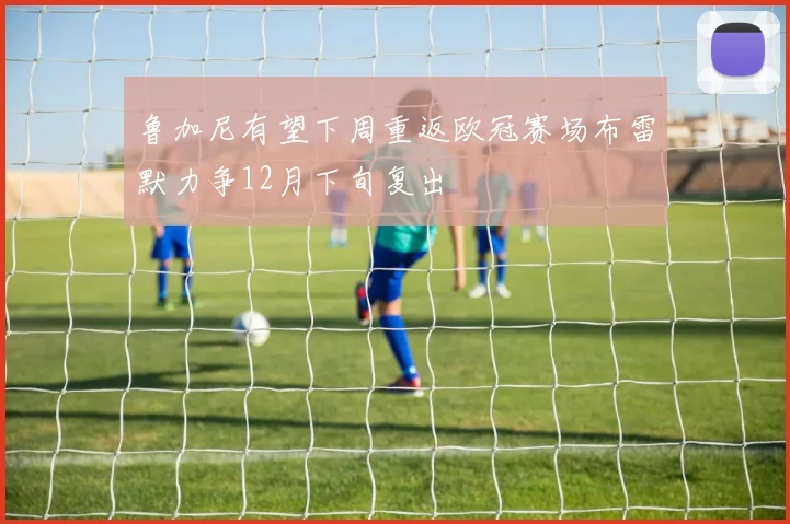 鲁加尼有望下周重返欧冠赛场布雷默力争12月下旬复出
